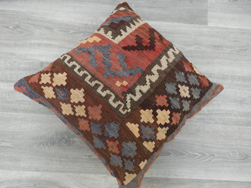 Turkish Hand Made Vintage Kilim Cushion Size: 50 x 50cm - Rugs Direct