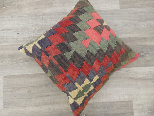 Turkish Hand Made Vintage Kilim Cushion Size: 50 x 50cm - Rugs Direct