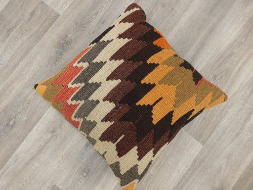 Turkish Hand Made Vintage Kilim Cushion Size: 50 x 50cm - Rugs Direct