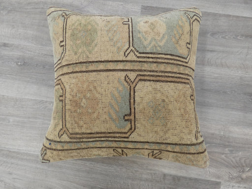 Turkish Hand Made Vintage Rug Cushion Size: 50 x 50cm - Rugs Direct