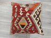 Turkish Hand Made Kilim Extra Large Size Cushion Size: 70 x 70cm - Rugs Direct