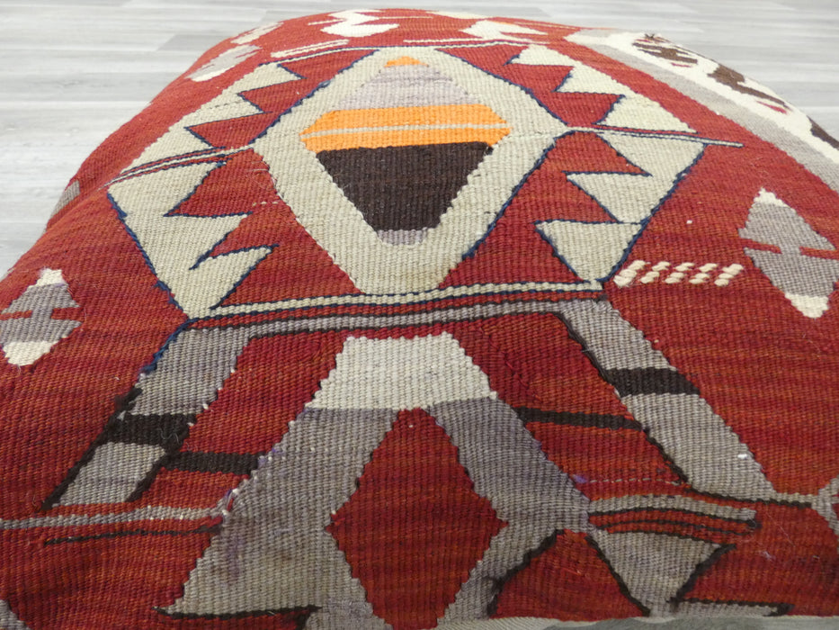 Turkish Hand Made Kilim Extra Large Size Cushion Size: 70 x 70cm - Rugs Direct