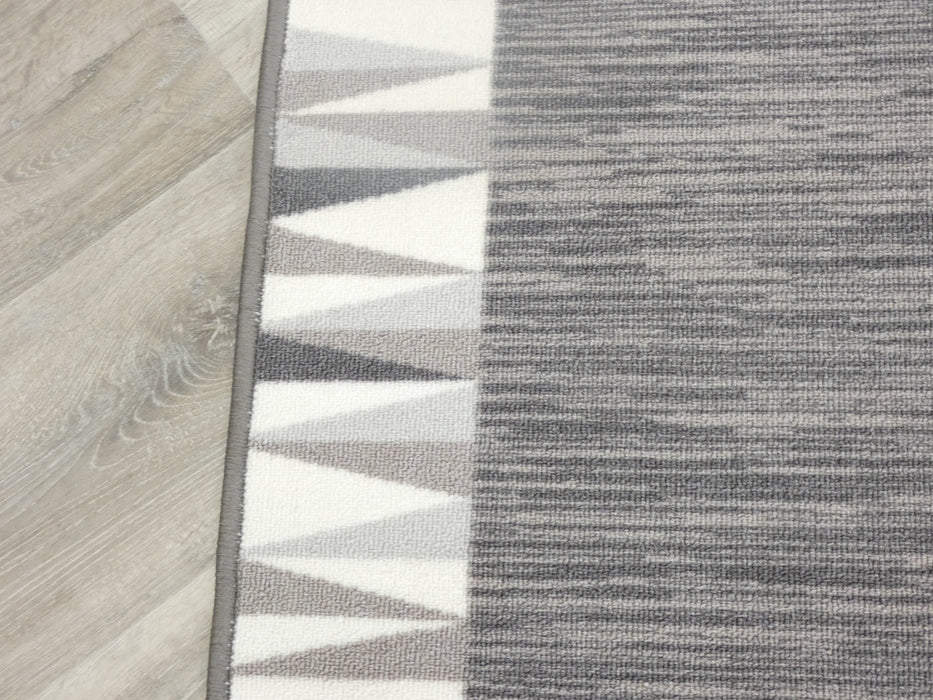 Grey Colour Non Slip Rubber Back Runner 80cm Wide x Cut To Order - Rugs Direct