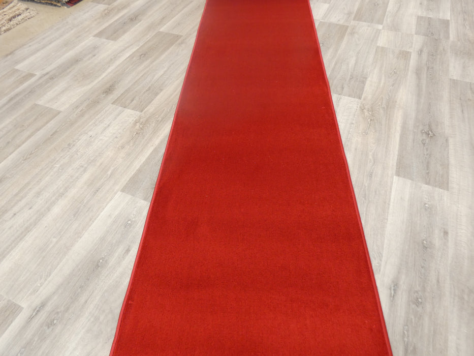 Non Slip Rubber Back Celebrity Red Carpet Runner 120cm Wide x Cut To Order! - Rugs Direct