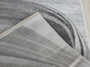 Swirl Abstract Style Aroha Rug in Grey - Rugs Direct