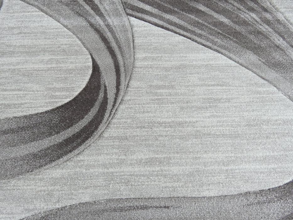 Swirl Abstract Style Aroha Rug in Beige - Rugs Direct