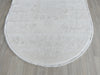 Luxurious Designer Bone Colour Ovel Shape Rug Size: 120 x 180cm - Rugs Direct