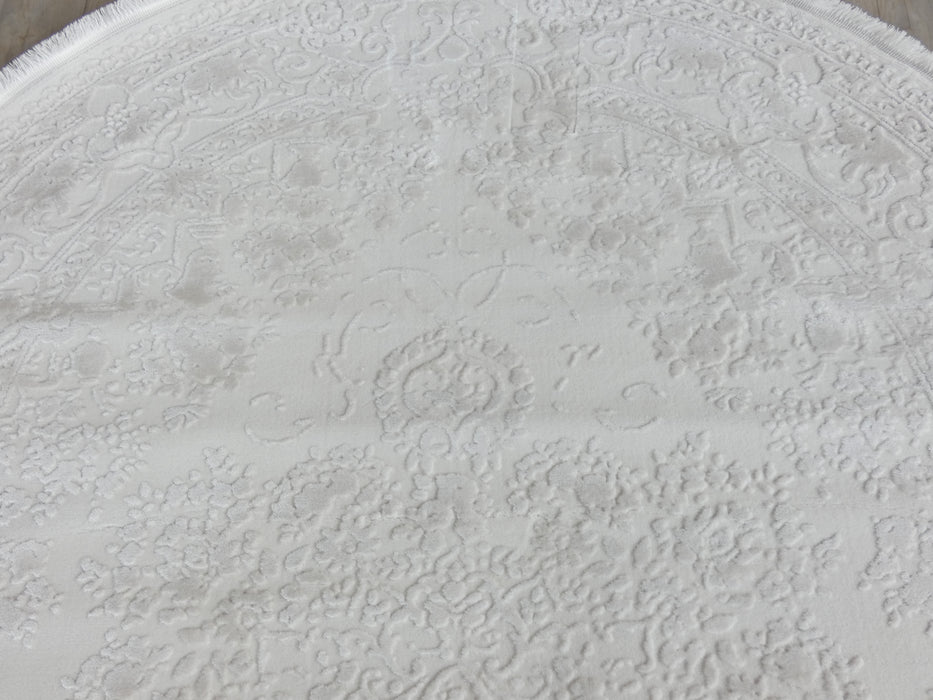 Luxurious Designer Bone Colour Ovel Shape Rug Size: 120 x 180cm - Rugs Direct