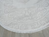 Luxurious Designer White Colour Oval Shape Rug Size: 160 x 230cm - Rugs Direct