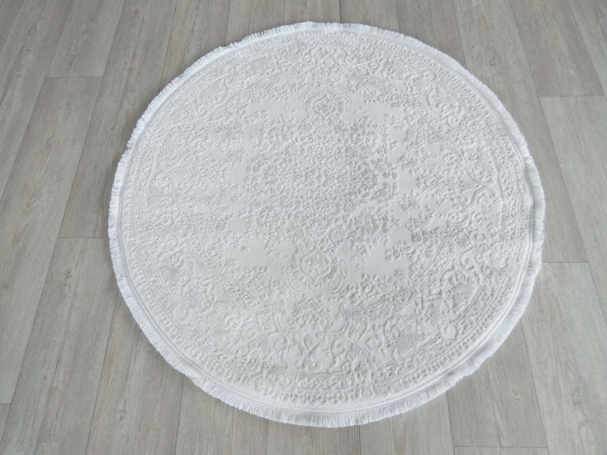 Bone Color Rug Luxurious Designer Bone Colour Round Rug — Rugs Direct