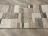 Rongo Brick Design Hallway Runner 80cm Wide x Cut To Order - Rugs Direct