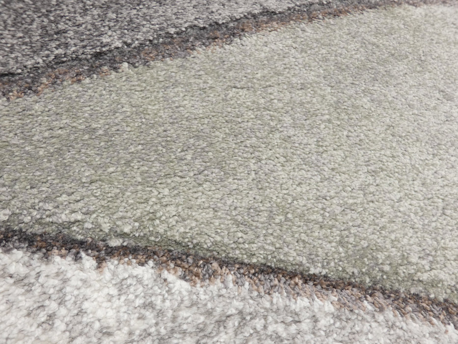 Abstract Design Modern Rug in Pastel Colour Pallet — Rugs Direct