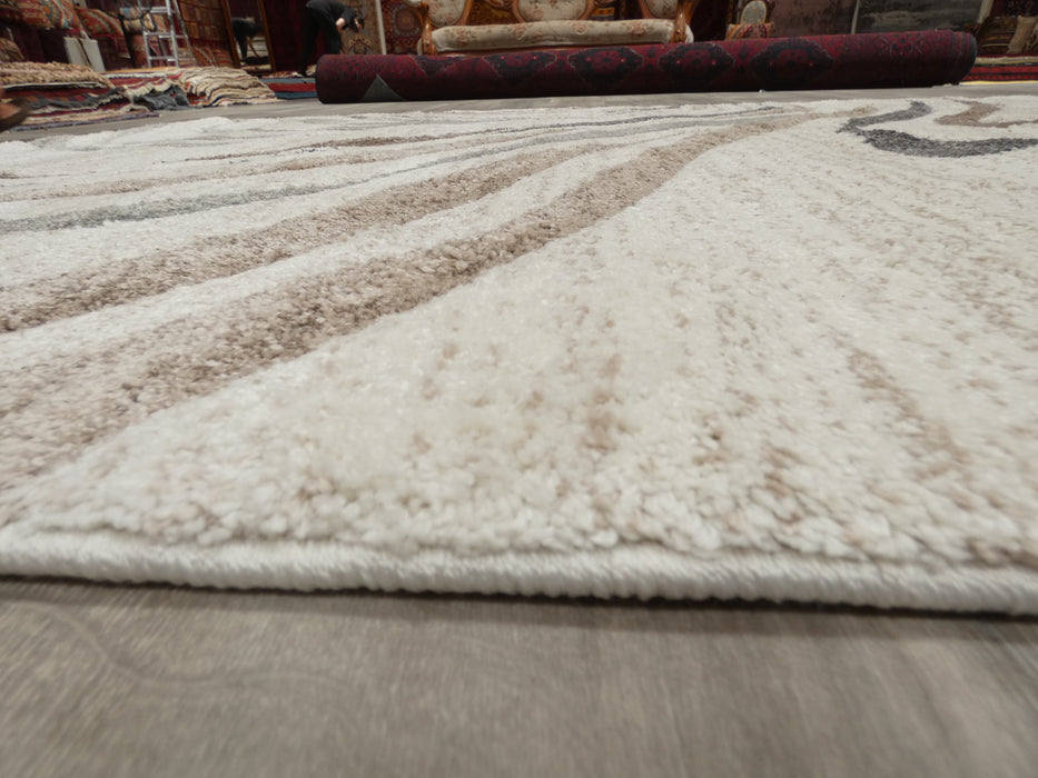 Abstract Pattern Rug Uk Cream Swirl Abstract Pattern Rug in Cream & Soft Tones Colours — Rugs Direct