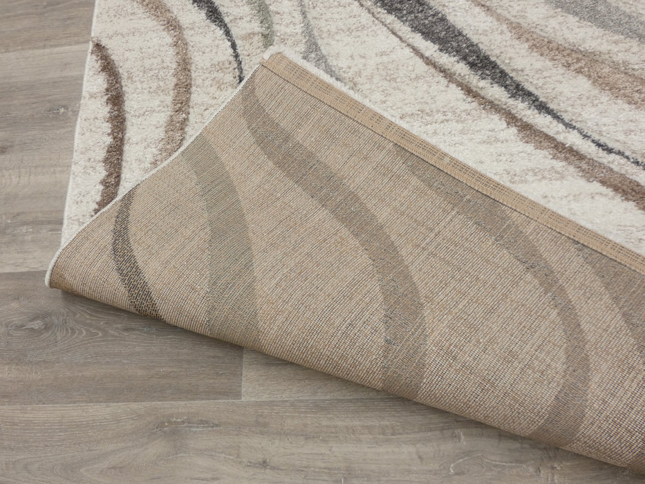 Abstract Pattern Rug Uk Cream Swirl Abstract Pattern Rug in Cream & Soft Tones Colours — Rugs Direct