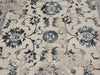 Faded Design Transitional Style Cream and Charcoal Colour Rug - Rugs Direct