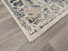 Faded Design Transitional Style Cream and Charcoal Colour Rug - Rugs Direct