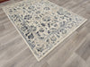 Faded Design Transitional Style Cream and Charcoal Colour Rug - Rugs Direct