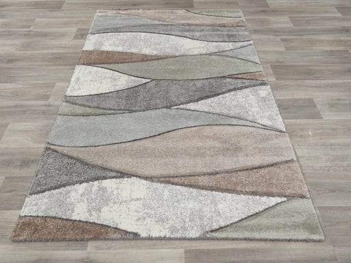 Abstract Design Modern Multi Colour Rug - Rugs Direct