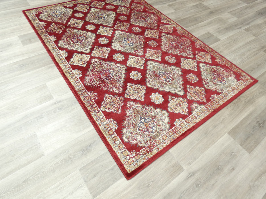 Traditional Design Red Colour Rug - Rugs Direct