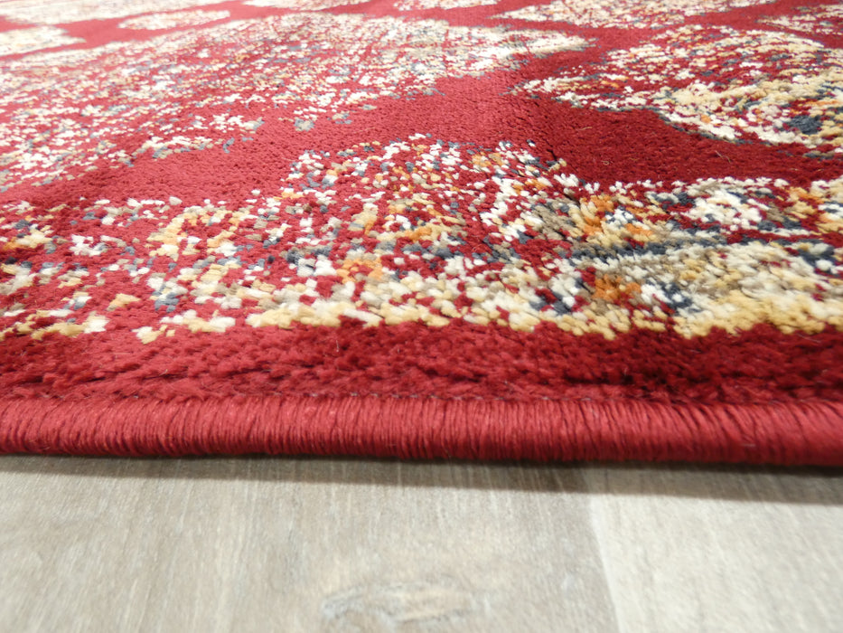 Red Rug Traditional Design Traditional Design Red Colour Rug — Rugs Direct