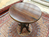 Antique Wooden Round Table - Rugs Direct