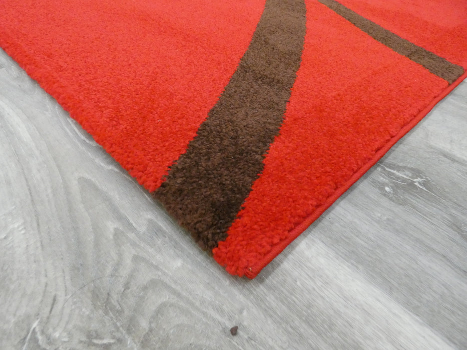 Contemporary Design Red Rug Size: 280 x 380cm - Rugs Direct