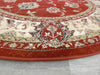 Red Turkish Choubi Design Da Vinci Round Rug - Rugs Direct