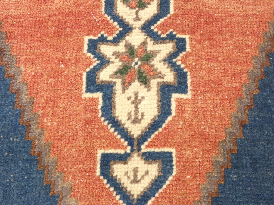 Vintage Hand Knotted Anatolian Turkish Rug Size: 130 x 56cm