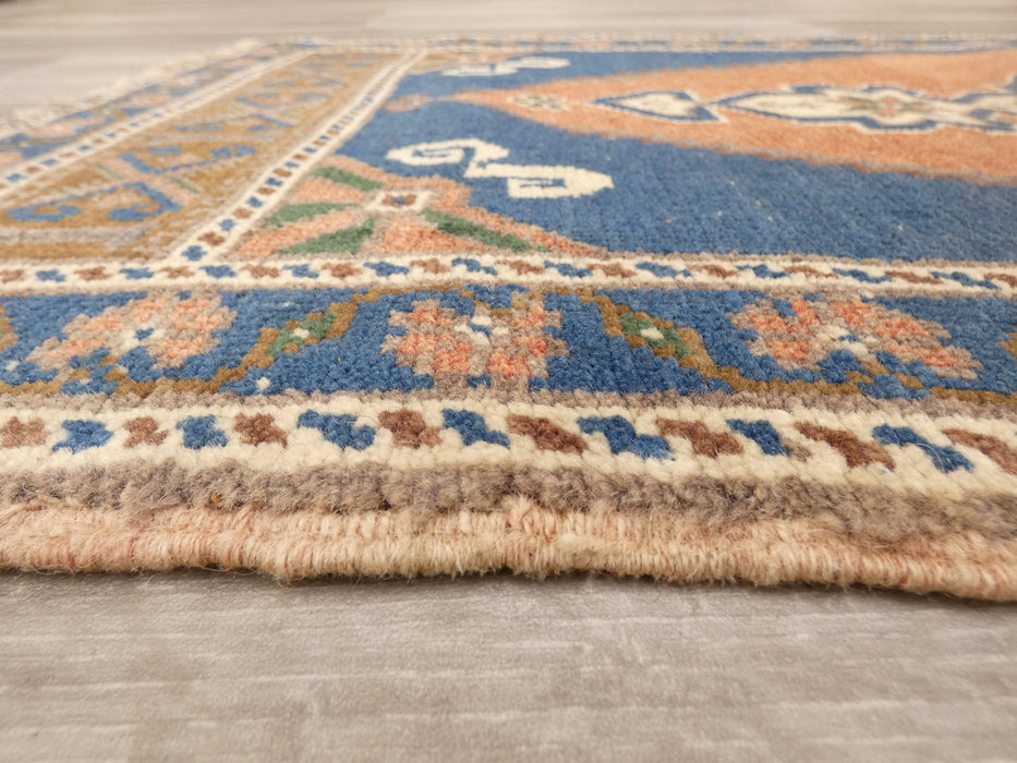 Vintage Hand Knotted Anatolian Turkish Rug Size: 130 x 56cm