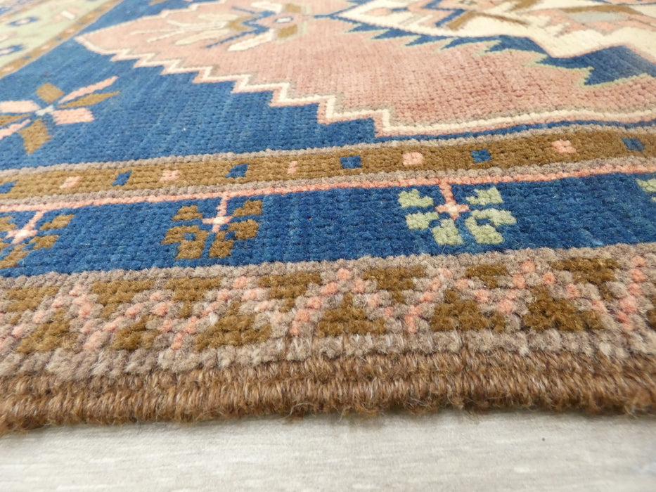 Vintage Hand Knotted Anatolian Turkish Rug Size: 124 x 60cm