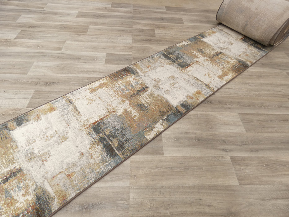 Funky Abstract Multi Coloured Design Argentum Hallway Runner Size: 80cm wide x Cut to order?!