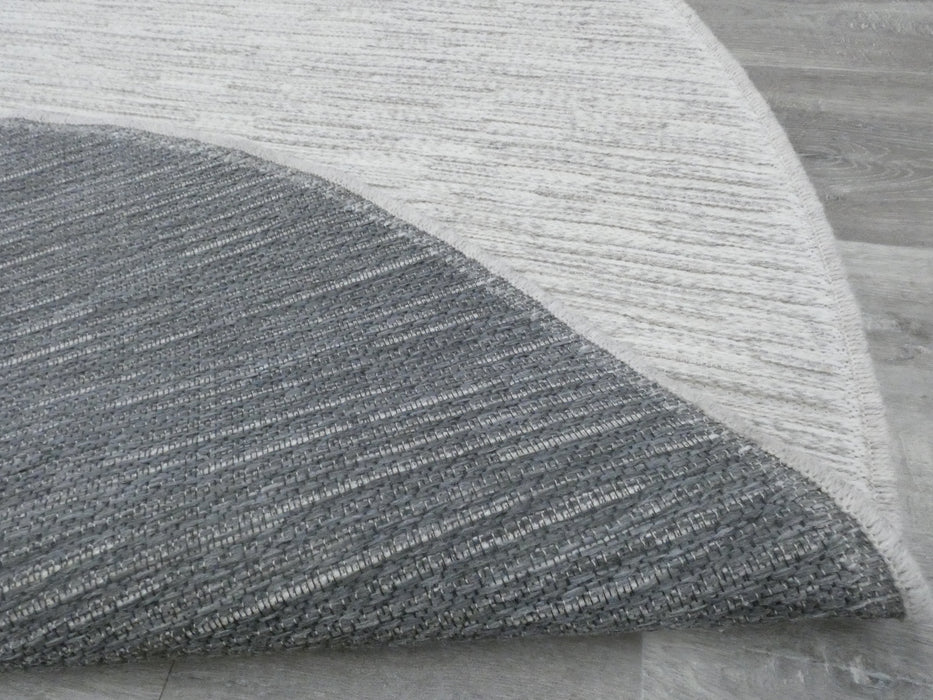 High Line Flat-weave Pure Wool Round Rug Size: 160x160cm