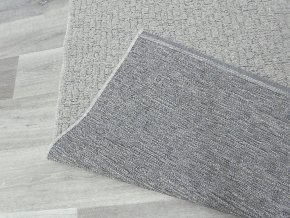High Line Flatweave Pure Wool Grey Colour Rug Size: 160 x 230cm