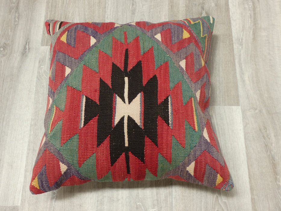 Turkish Hand Made Kilim Large Size Cushion (50 x 50cm) - Rugs Direct