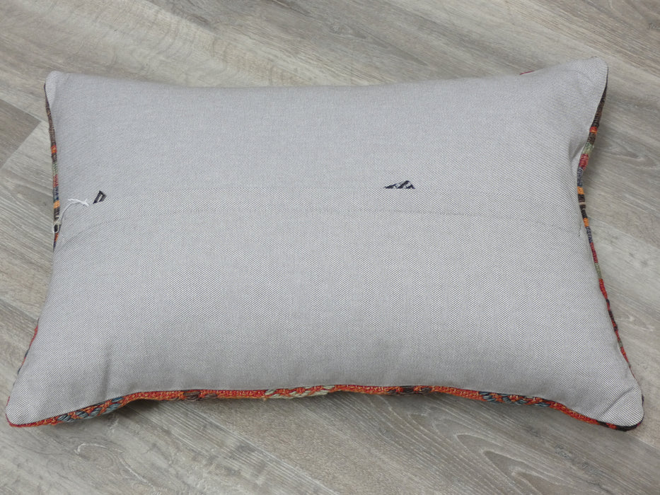TURKISH HAND MADE VINTAGE KILIM LUMBAR PILLOW (40 X 60CM) - Rugs Direct
