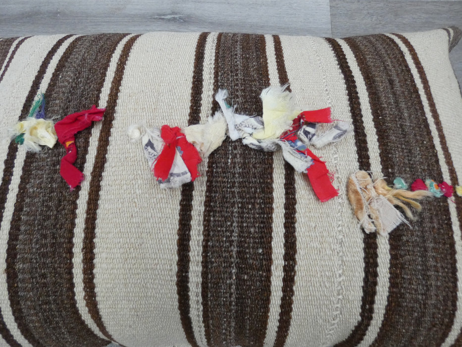 TURKISH HAND MADE VINTAGE KILIM LUMBAR PILLOW (40 X 60CM) - Rugs Direct