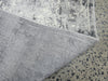 Aroha Geometric Modern Design Turkish Hallway Runner in Light Grey & Grey Colour 80cm Wide x Cut To Order - Rugs Direct