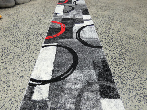 Aroha Geometric Modern Design Turkish Hallway Runner 80cm Wide x Cut To Order - Rugs Direct