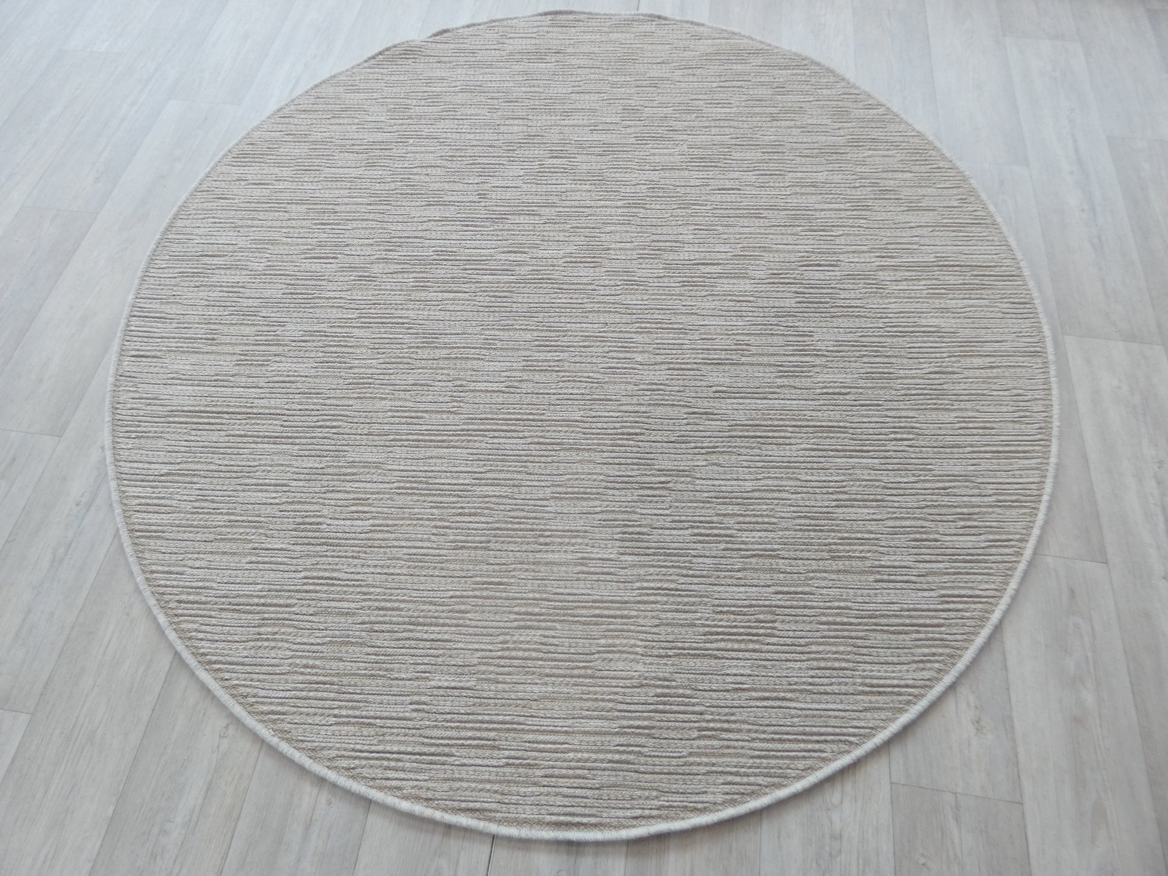 High Line Flatweave Pure Wool Round Rug Size 200 x 200cm — Rugs Direct