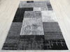 Geometric Modern Design Turkish Aroha Rug in Dark Grey & Grey Colour - Rugs Direct