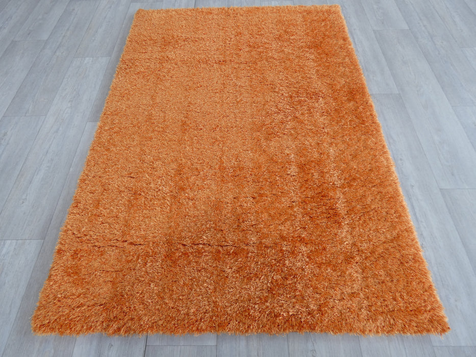 Dream Shaggy Orange Colour Turkish Rug Size: 120 x 170cm - Rugs Direct