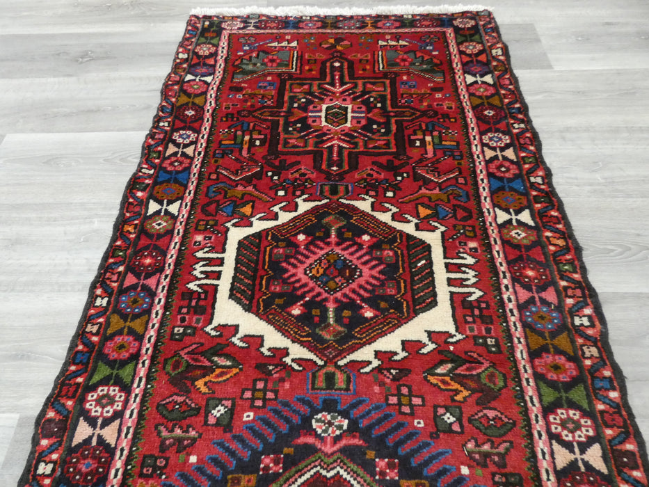 Persian Hand Knotted Qaracheh Hallway Runner-Rugs Direct NZ