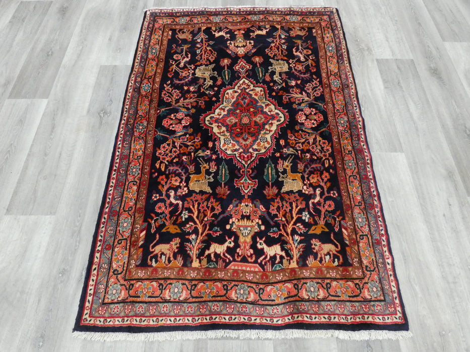 Persian Hand Knotted Hamedan Rug Size: 160 x 110cm