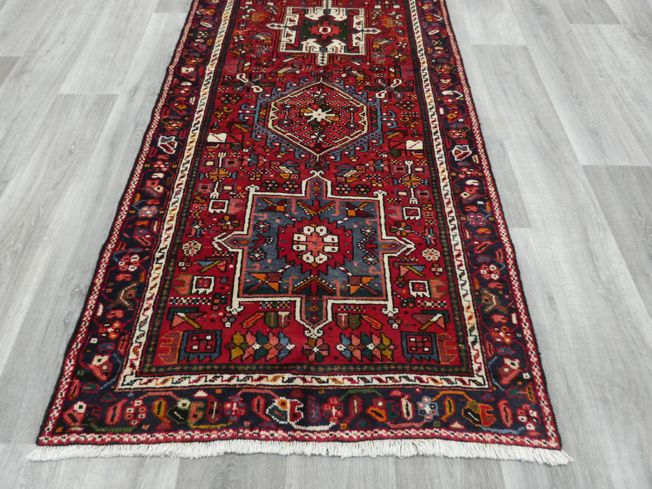 Persian Hand Knotted Qaracheh Hallway Runner Size: 461 x 100cm