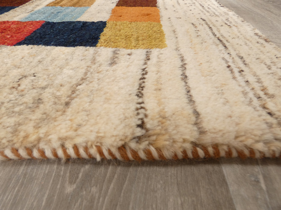 Authentic Persian Hand Knotted Gabbeh Rug Size: 177 x 116cm - Rugs Direct