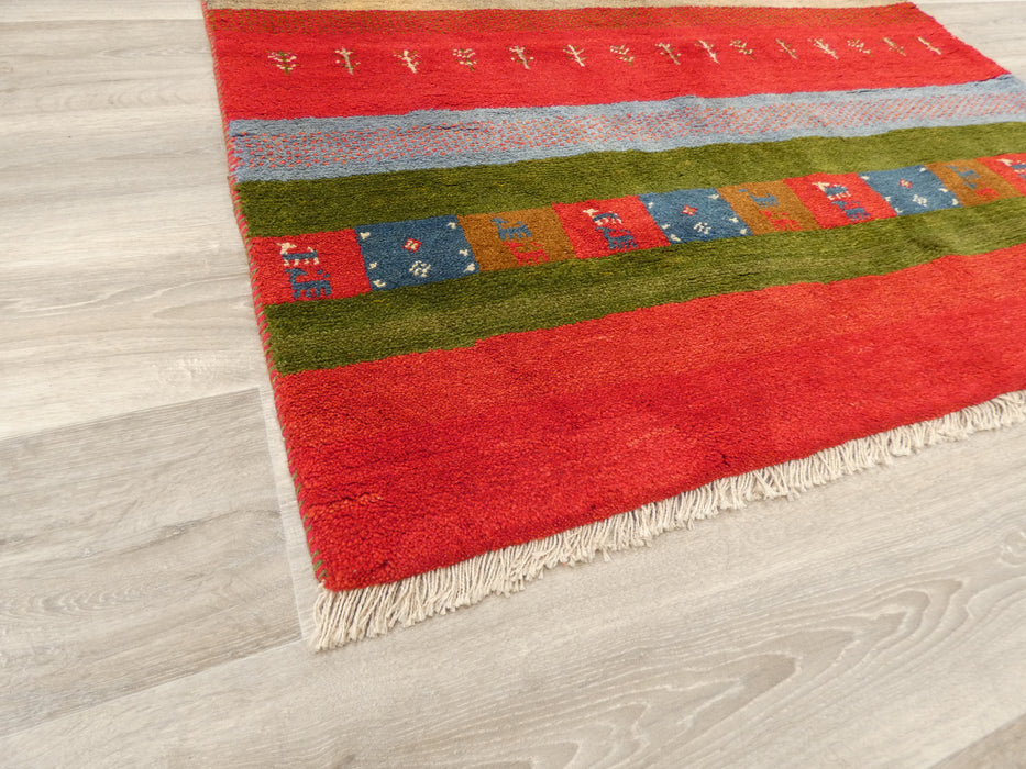 Authentic Persian Hand Knotted Gabbeh Rug Size: 119 x 185cm - Rugs Direct
