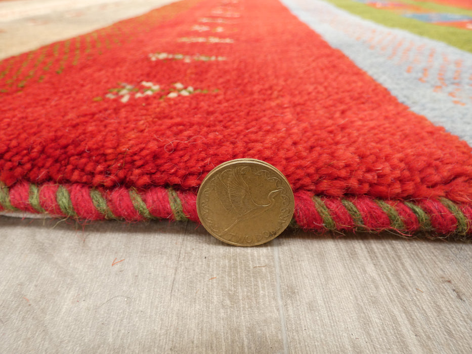 Authentic Persian Hand Knotted Gabbeh Rug Size: 119 x 185cm - Rugs Direct