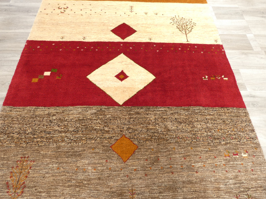 Authentic Persian Hand Knotted Gabbeh Rug Size: 232 x 163cm - Rugs Direct