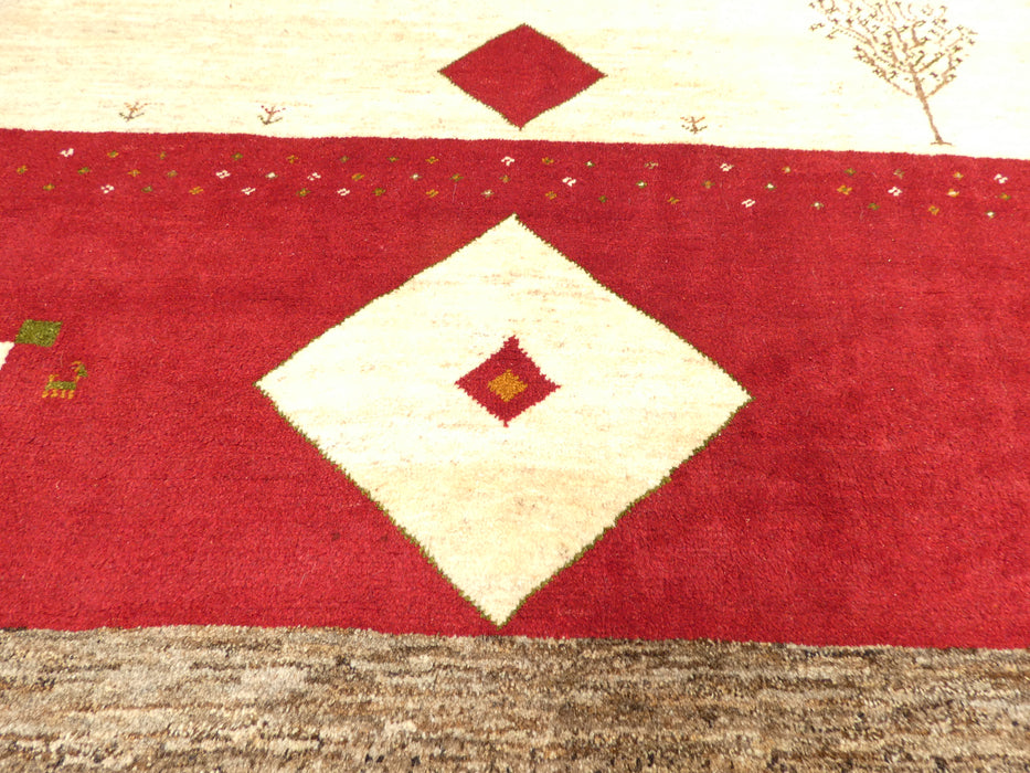 Authentic Persian Hand Knotted Gabbeh Rug Size: 232 x 163cm - Rugs Direct