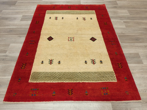 Authentic Persian Hand Knotted Gabbeh Rug Size: 207 x 153cm- Rugs Direct
